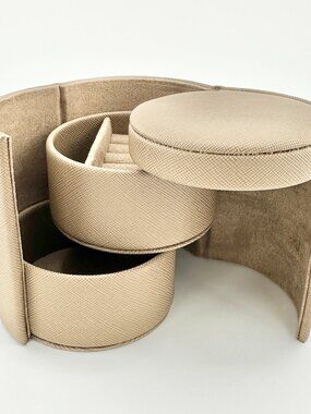 NEW David Yurman Leather Round Jewelry Organizer RARE - 2025 EXCLUSIVE